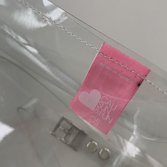 AMERICAN APPAREL | Clear Vinyl Backpack - Picture 9 of 12